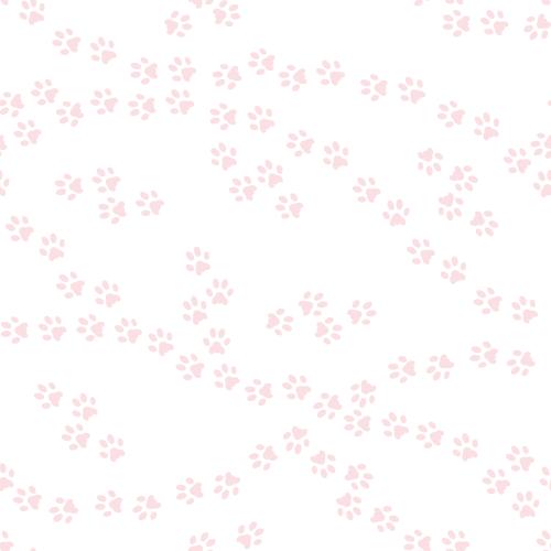 Vektorgrafik rosa katzenspuren auf weißem