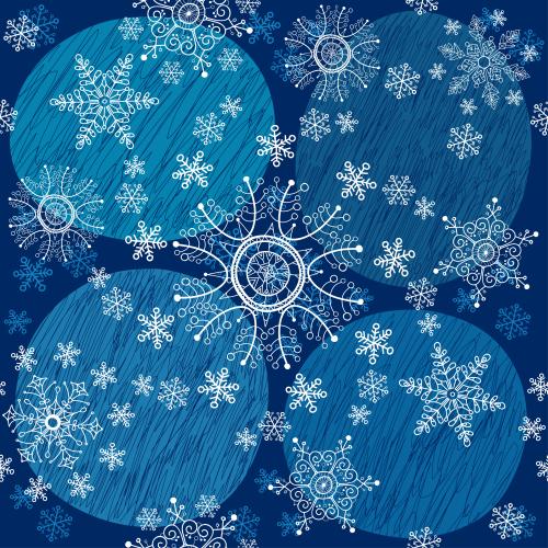 Schneeflocke. Vektor schneeflocken auf blauem
