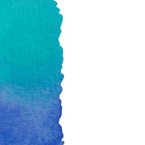 Vektorgrafik blau-grün aquarellfragment auf weißem