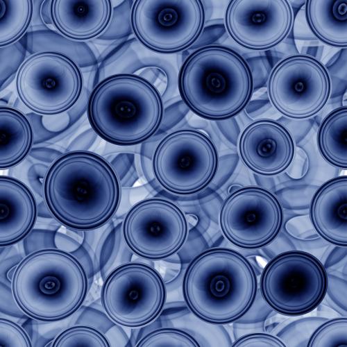 Oval. Vektor blaue akvarellkreise und ovale