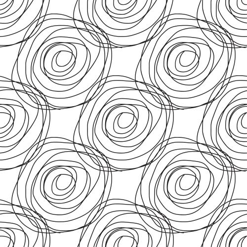 Vektorgrafik abstrakte doodlekreise auf weißem