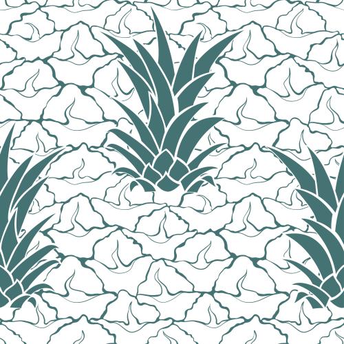 Ananas. Vektor Ananasdekor