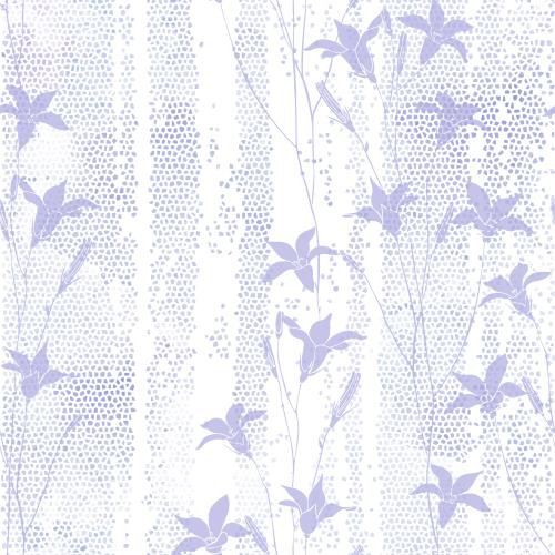 Vektorgrafik blumen kapuzinerkresse auf lilaem aquarellmosaik