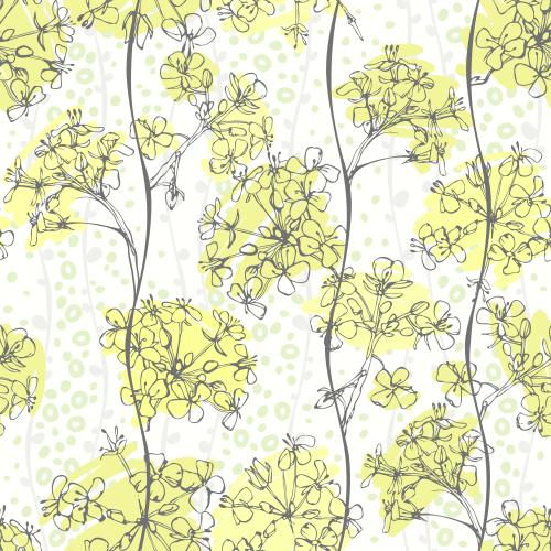 Vektorgrafik abstrakte blumen wellenförmige vertikale linien farbige dekorative flecken