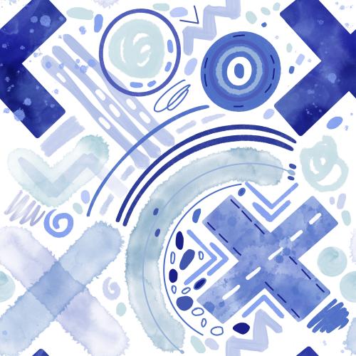 Rasterbild abstrakte aquarellformen auf weissem