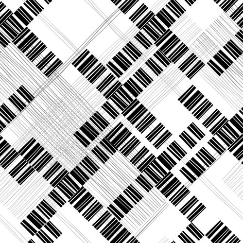 Vektorgrafik abstrakt geometrisch, sich kreuzende linien auf weißem