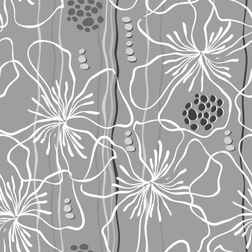 Vektorgrafik blumen mit stinkenden linien und flecken auf grau