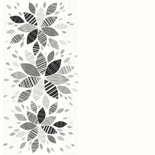 Vektorgrafik abstrakte blumen mit gestreiften blütenblättern, platz für text auf weißem