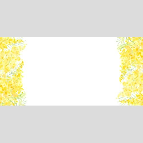 Rasterbild aquarellmimose, textstelle auf weißem