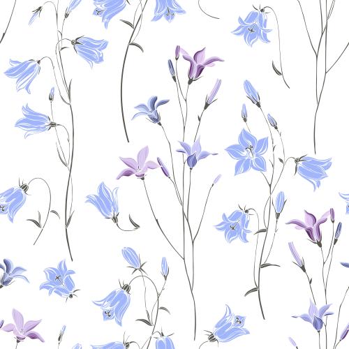 Bild glockenblumen auf weißem