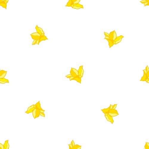 Vektorgrafik gelbe blumen auf weißem