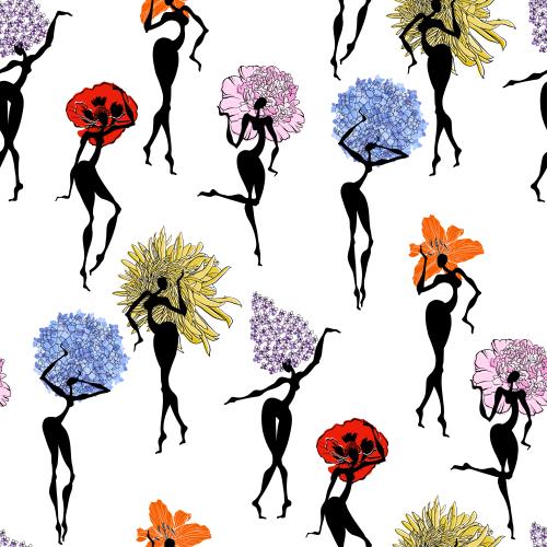 Pfingstrose. Vektor Frauen-Blumen auf weißem
