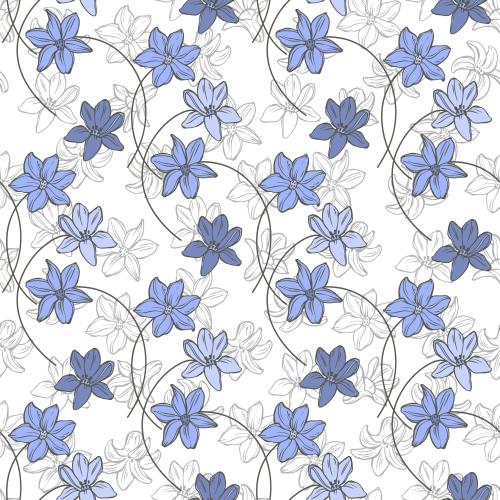 Vektorgrafik blumen auf weißem