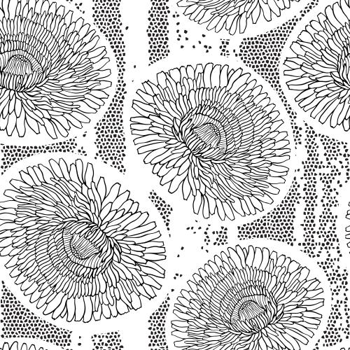 Löwenzahn. Vektor Löwenzahnblumen, mosaikartige Fragmente auf weißem