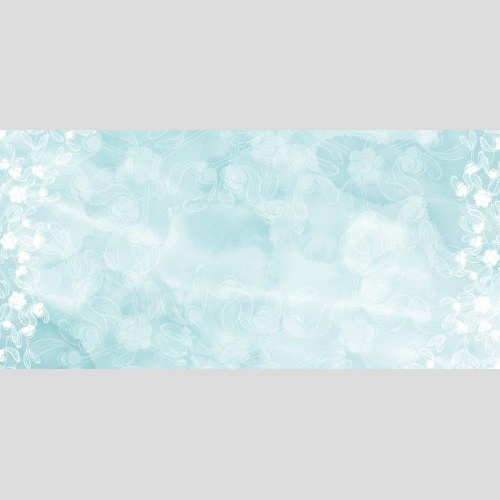 Vektorgrafik mistelzweige, platz für text auf blauem aquarell