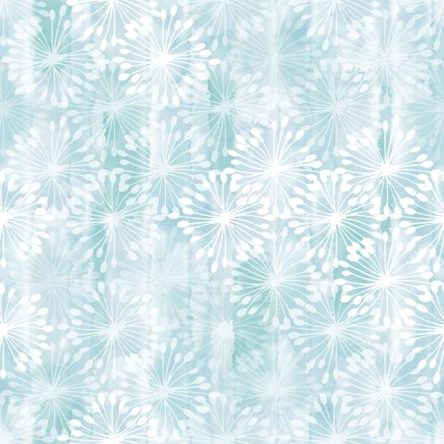 Vektorgrafik abstrakte blumen auf blauem aquarell
