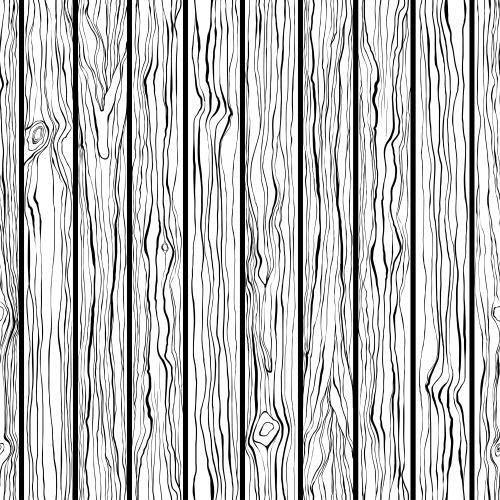 Baum. Vektor monochrome Holzbretter