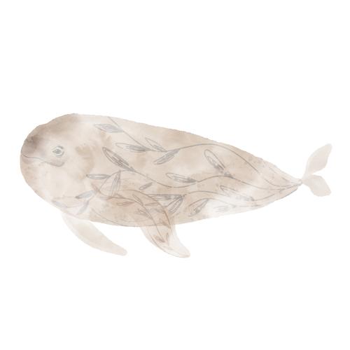 Rasterbild dekoratives aquarellkrebs auf weißem