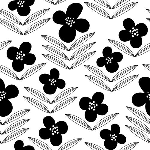 Vektorgrafik dekorative blumen auf weißem