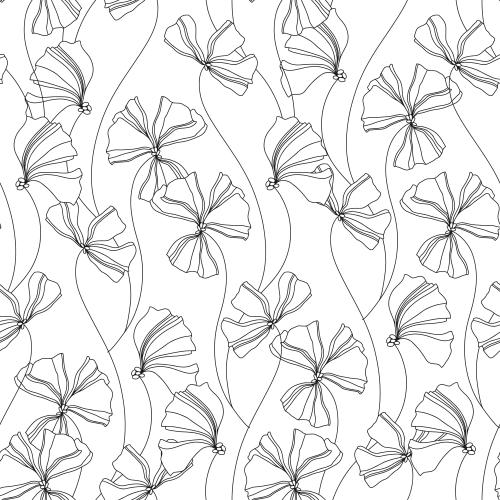 Vektorgrafik dekorative blumen auf weißem
